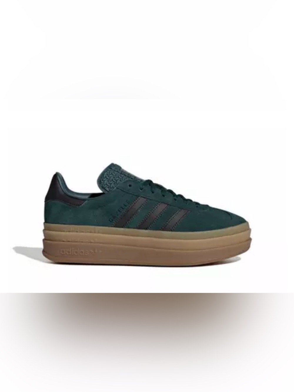 Adidas Originals Gazelle Bold "Aurora Ivy/Core Black/Gum" Women's Size 7 NWT